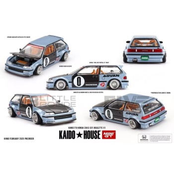 MINI GT 1/64 - HONDA Civic (EF) Roulette V1 - 1987