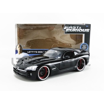JADA TOYS 1/24 - DODGE Viper SRT-10 - Letty - Fast And Furious