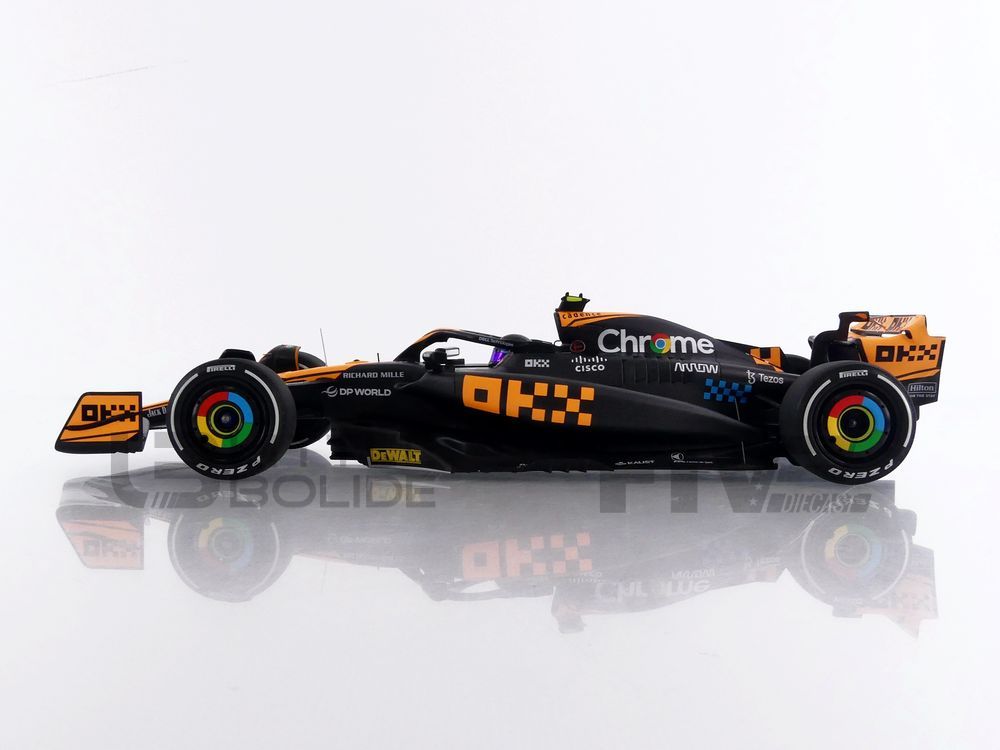 Miniature MINICHAMPS 1/18 McLaren MCL60 - Lando Norris - Singapore GP 2023 - Résine