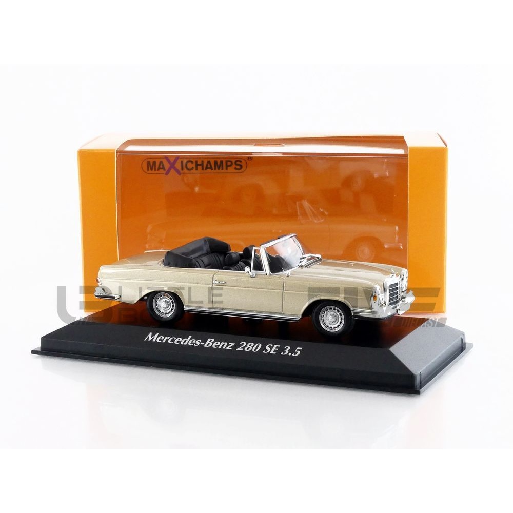 Maxichamps 1/43 - Mercedes-Benz 280 SE 3.5 Cabriolet 1970 - Miniature Collection Métal