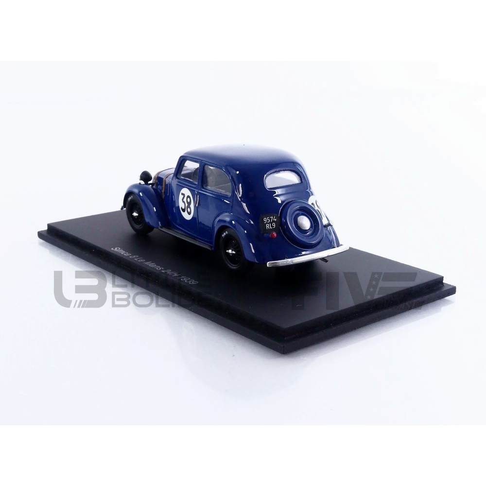 No SPARK Simca Huit Fiat #43 24 Heures du Mans 1939 1/43 GCAM