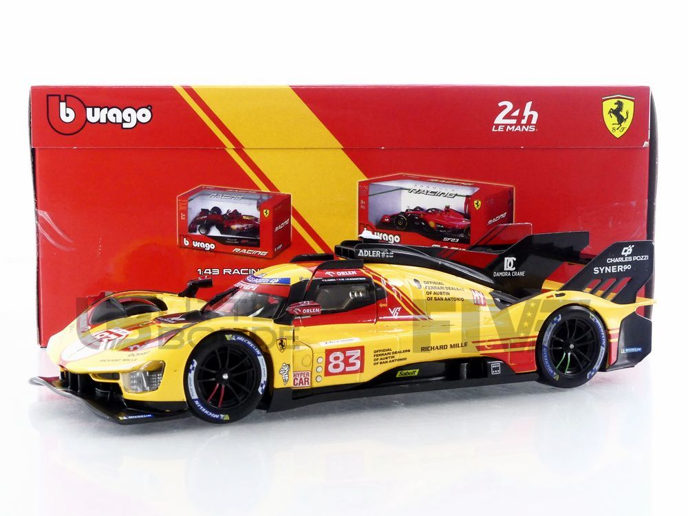 BBURAGO 1/24 - FERRARI 499P 3.0L Turbo V6 - 24h Le Mans 2024