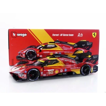 BBURAGO 1/18 - FERRARI 499P 3.0L Turbo V6 - Winner 24h Le Mans 2024