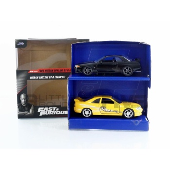 JADA TOYS 1/32 - NISSAN Skyline GTR (R32) & (R33) Twin Pack