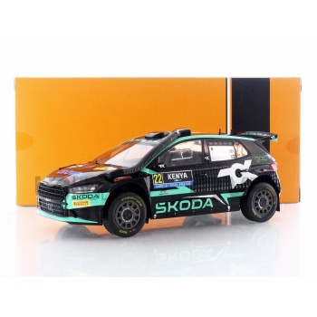 IXO 1/18 - SKODA Fabia Rally2 - Winner WRC2 Safari Rally Kenya 2024