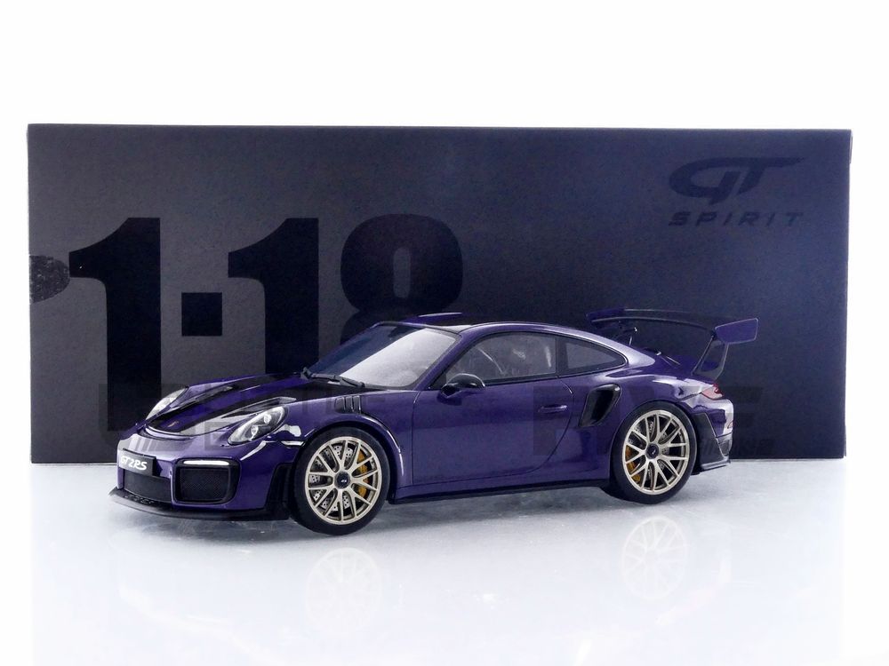 Modèle réduit Porsche 911 [991.2] Gt2 Rs Ultraviolet 2021 1/18