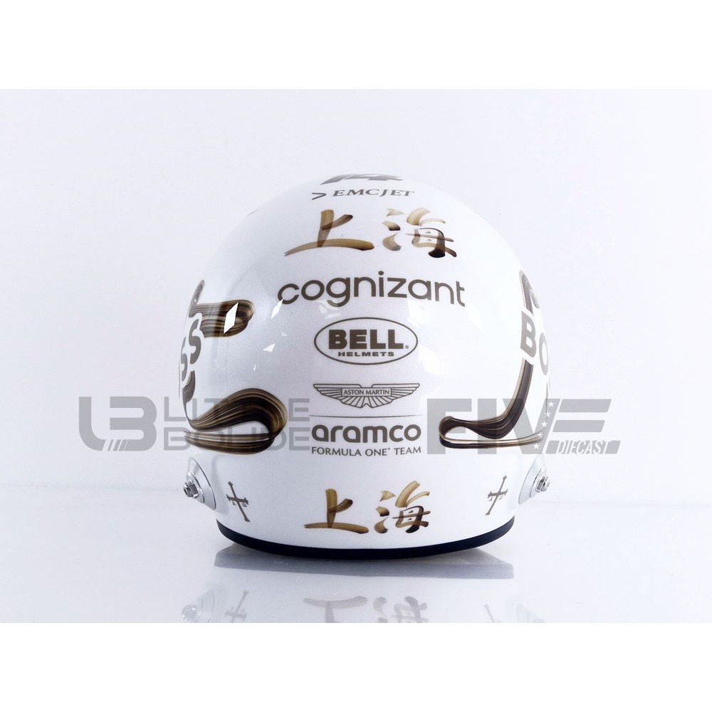 4100447 - MINI HELMET 1/2 - HELMET Fernando Alonso - Aston Martin