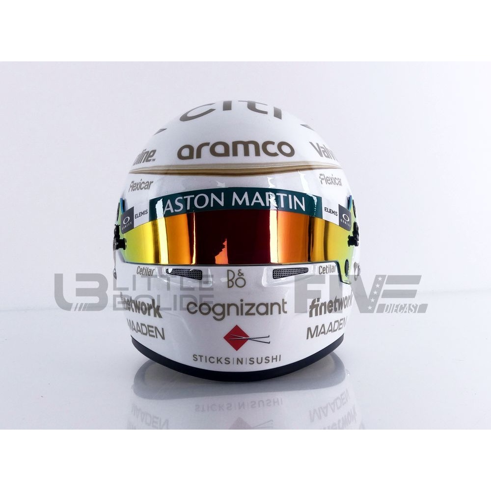 4100447 - MINI HELMET 1/2 - HELMET Fernando Alonso - Aston Martin