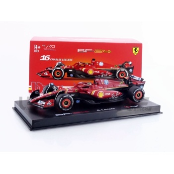 BBURAGO 1/43 - FERRARI SF-24 - Winner Italian GP 2024 (C. Leclerc)