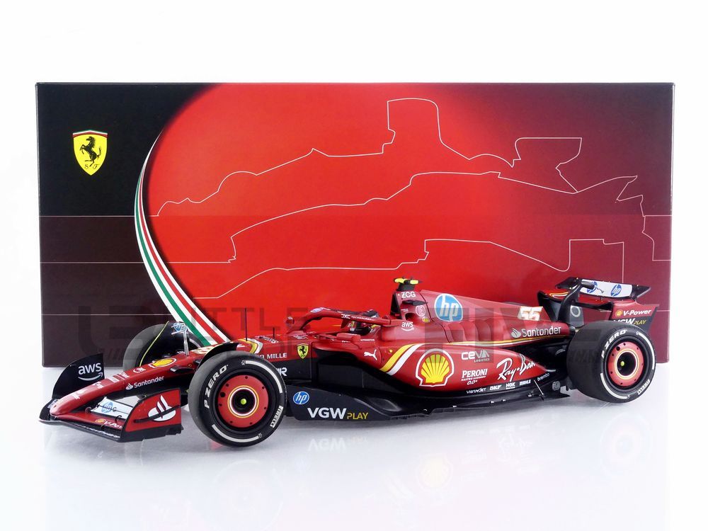 BBR 1/18 - FERRARI SF-24 - Monaco GP 2024 (C. Sainz)