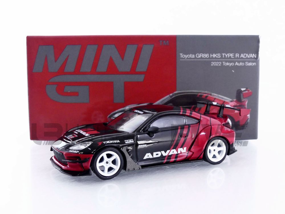 MINI GT 1/64 - TOYOTA GR86 HKS Type R Advan Tokyo Auto Salon - 2022