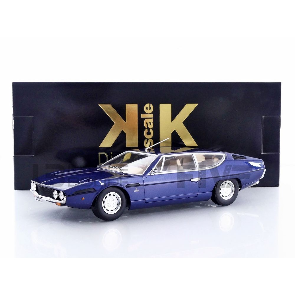 Réplique Espada S2 Lamborghini Espada S2 1970 Bleu Foncé Métallique - Modèle 1:18 KK Scale Neuf, Stand Inclus F1 1/18
