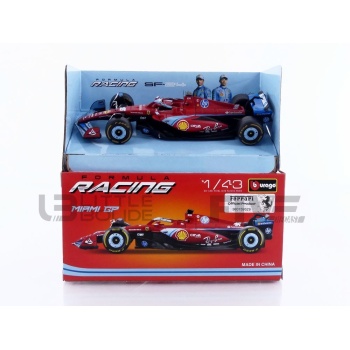 BBURAGO 1/43 - FERRARI SF-24 - Miami GP 2024 (C. Leclerc)