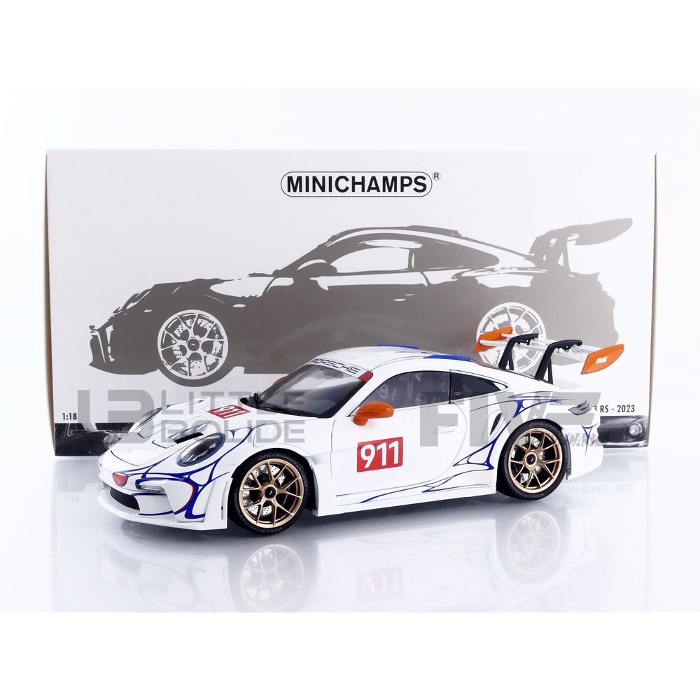 Miniature Minichamps 1/18 – Porsche 911 (992) GT3RS 2024 Jaune – Précommande, Collector