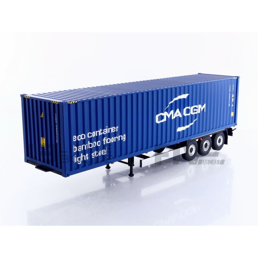 S2400507 - SOLIDO 1/24 - CMA CGM コンテナトレーラー - Little Bolide