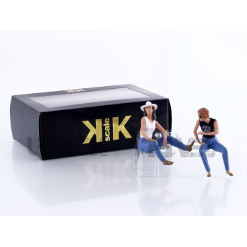 KK SCALE MODELS 1/18 - FIGURINES Thelma and Louise Figurine Set