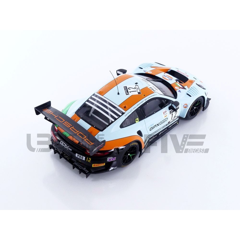 LEGT18-20012 – IXO 1/18 - PORSCHE 911 GT3 R Gulf - 24h Spa 2020