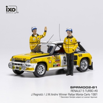 IXO 1/43 - RENAULT 5 Turbo - Rallye Monte Carlo 1981