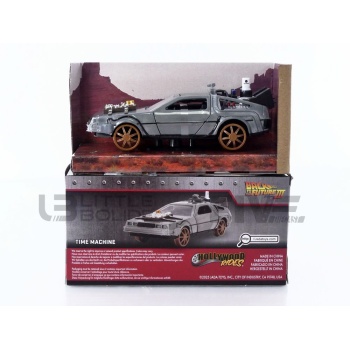 JADA TOYS 1/32 - DE LOREAN Time Machine Rail Version BTTF 3
