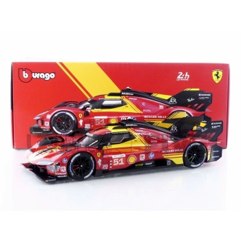 BBURAGO 1/18 - FERRARI 499P 3.0L Turbo V6 - 3rd 24h Le Mans 2024