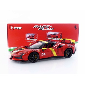 BBURAGO 1/18 - FERRARI SF90 XX 24h Le Mans Winner Livery - 2023