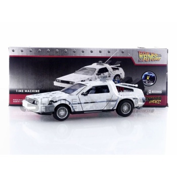 JADA TOYS 1/24 - DE LOREAN Back to the Future Time Machine Frosty - 1985