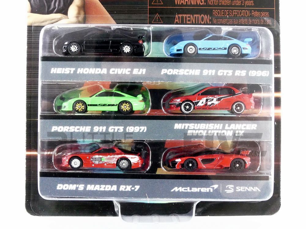 36578 – JADA TOYS 1/87 - PORSCHE 6 Cars Set Fast and Furious