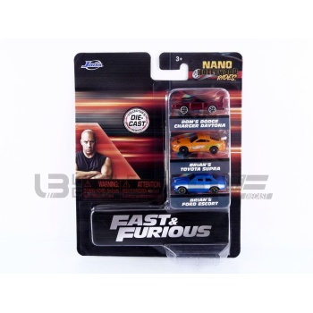 JADA TOYS 1/87 - JEEP 3 Cars Set Fast and Furious - Nano Hollywood Rides