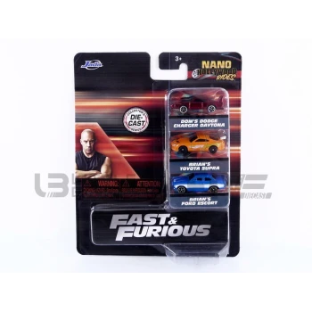 JADA TOYS 1/87 - JEEP 3 Cars Set Fast and Furious - Nano Hollywood Rides