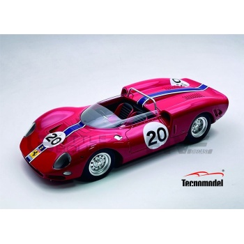 TECNOMODEL MYTHOS 1/18 - FERRARI 365 P2 Spyder - NART 2nd 500km Bridgehampton 1965