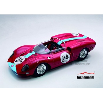 TECNOMODEL MYTHOS 1/18 - FERRARI 365 P2 Spyder - Guards Trophy Brands Hatch 1965