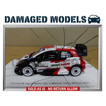 DAMAGED MODELS 1/43 - TOYOTA Yaris WRC - Winner Rallye Monza 2021 - S6595