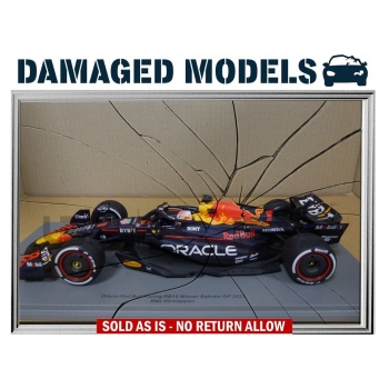 DAMAGED MODELS 1/18 - RED BULL RB19 - Winner Bahrain GP 2023 - 18S884