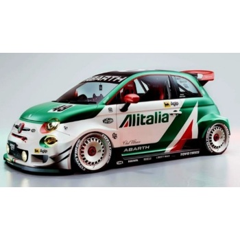 SOLIDO 1/18 - FIAT 595 Abarth Liberty Walk Body Kit Rally Tributo