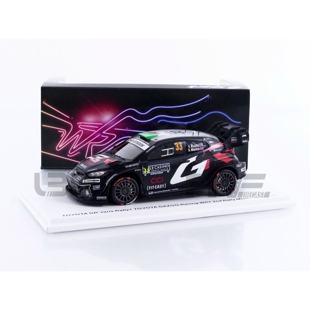 Spark 1:43 Toyota GR Yaris Rally1 K. Rovanperä Rallye Monte Carlo 2022