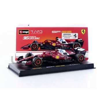 BBURAGO 1/43 - FERRARI SF-25 - Season Car GP 2025 (C. Leclerc)