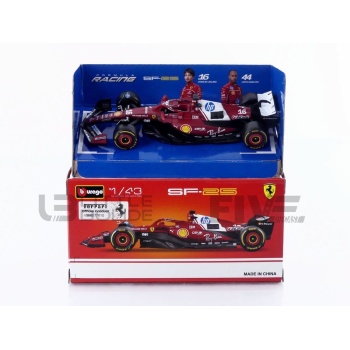 BBURAGO 1/43 - FERRARI SF-25 - Season Car GP 2025 (C. Leclerc)