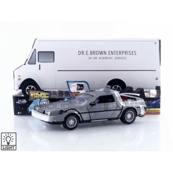 JADA TOYS 1/24 - DE LOREAN Back to the Future Time Machine - 1985