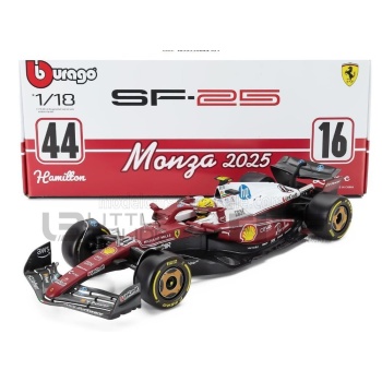 BBURAGO 1/18 - FERRARI SF-25 - Italian GP 2025 (L. Hamilton)