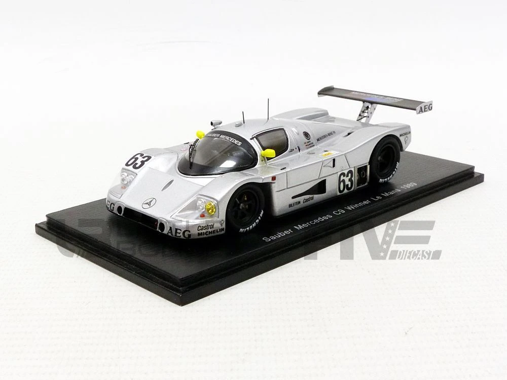 ミニカー 1/43 Sauber Mercedes C9 #62 Le Mans 1989 43LM89 – SPARK 1/43 - SAUBER-MERCEDES C9 - Winner 24h Le Mans 1989