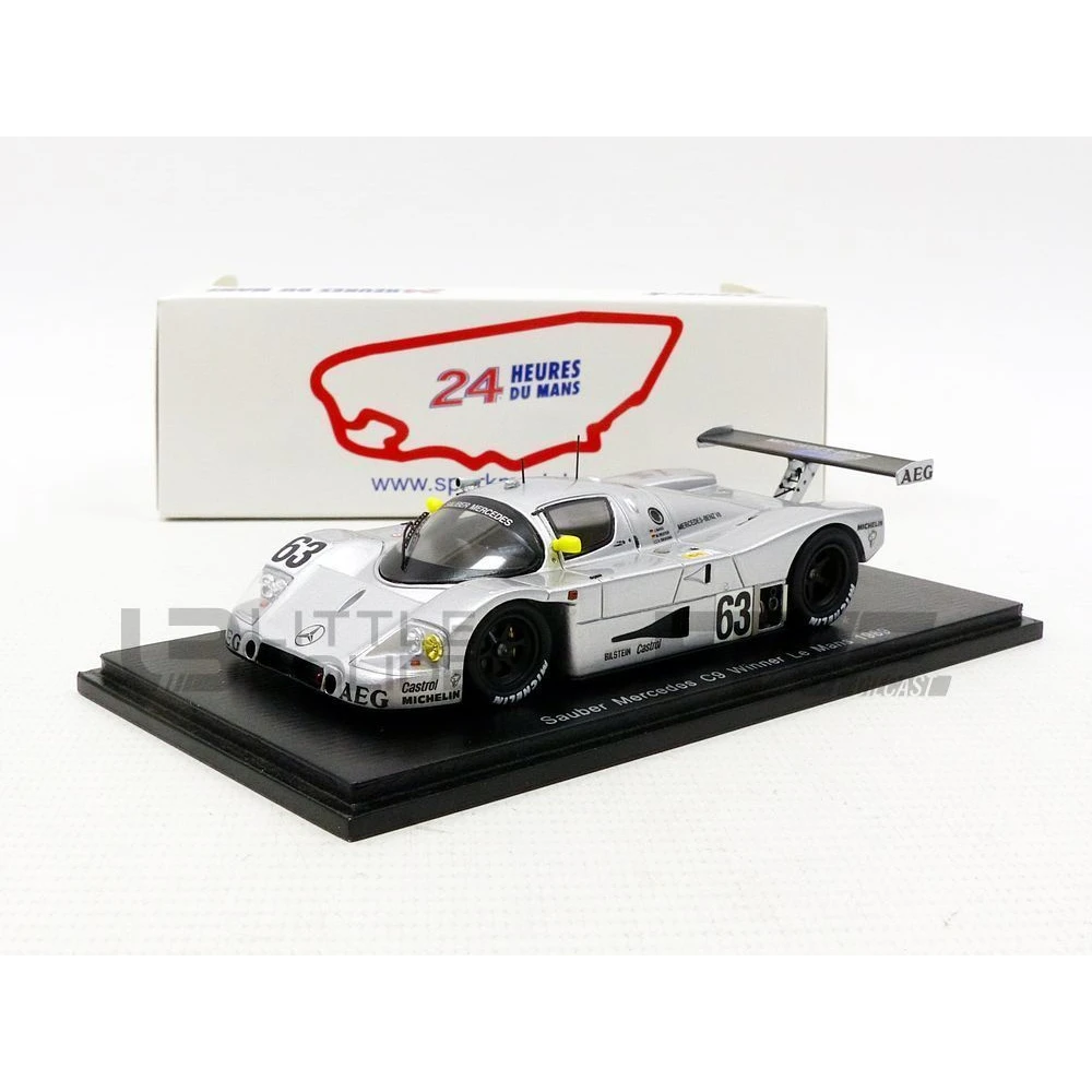 ミニカー 1/43 Sauber Mercedes C9 #62 Le Mans 1989 43LM89 – SPARK 1/43 - SAUBER-MERCEDES C9 - Winner 24h Le Mans 1989