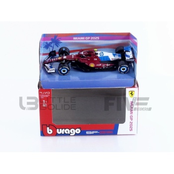 BBURAGO 1/43 - FERRARI SF-25 - Miami GP 2025 (L. Hamilton)