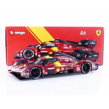 BBURAGO 1/18 - FERRARI 499P 3.0L Turbo V6 - 3rd 24h Le Mans 2025