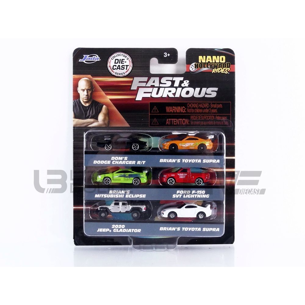 36679 – JADA TOYS 1/87 - PORSCHE 6 auto's set Fast and Furious