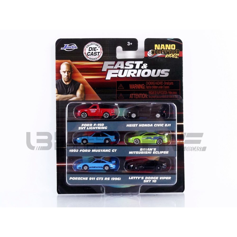 37293 – JADA TOYS 1/87 - PORSCHE 6 Cars Set Fast and Furious