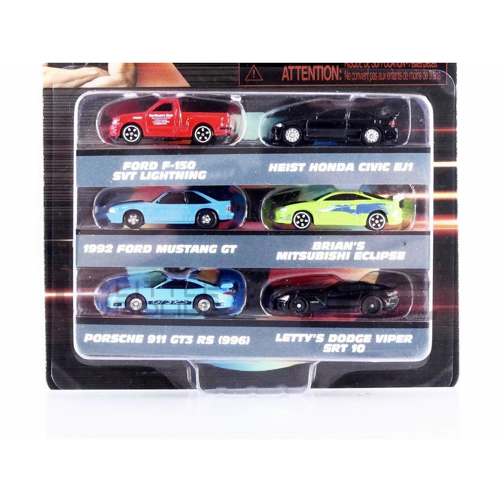 37293 – JADA TOYS 1/87 - PORSCHE 6 Cars Set Fast and Furious