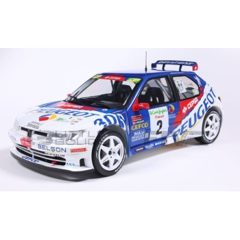 SOLIDO 1/18 - PEUGEOT 306 Maxi - Rallye Cortes Ingles 1998