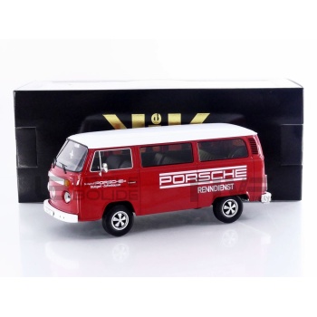 KK SCALE MODELS 1/18 - VOLKSWAGEN Combi T2b Bus Porsche Renndienst - 1972