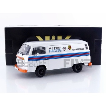 KK SCALE MODELS 1/18 - VOLKSWAGEN Combi T2b Delivery Van Porsche Martini - 1972