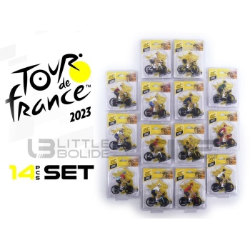 SOLIDO 1/18 - CYCLISTE Set 14 Coureur Tour de France - 2023